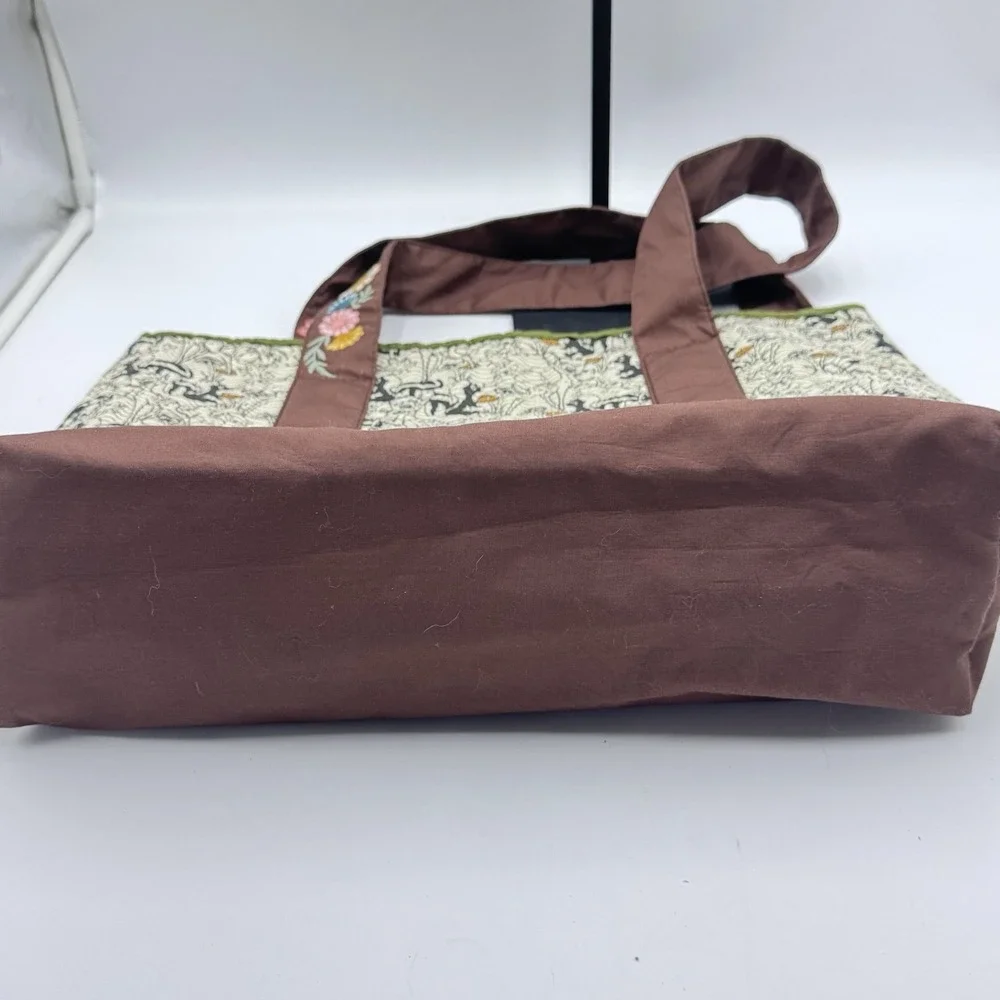 Diisney Parks Quilted Tote Bag With Bambi Flower &Thumper!! Mushroom CottageCore
